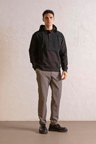 GMG Firenze-Kapüşonlu Fermuar Ve Çıtçıt Detaylı Garnili Erkek Sweatshirt-SWEATSHIRT-6-Milagron.com