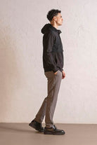 GMG Firenze-Kapüşonlu Fermuar Ve Çıtçıt Detaylı Garnili Erkek Sweatshirt-SWEATSHIRT-7-Milagron.com