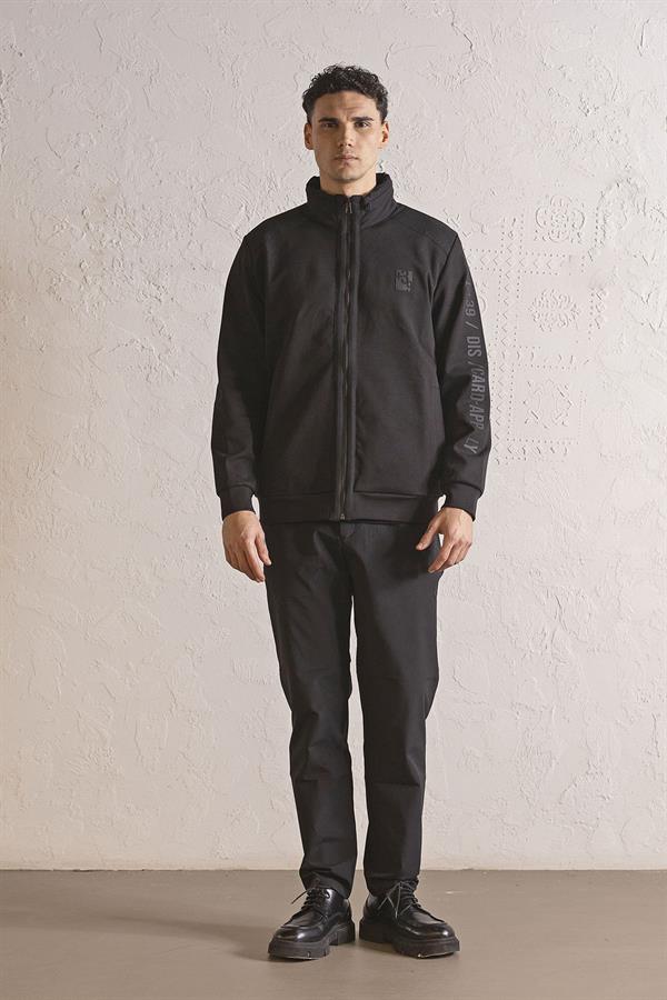 GMG Firenze-Kapüşonlu Fermuarlı Garni Detaylı Erkek Sweatshirt-SWEATSHIRT-1-Milagron.com
