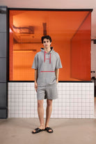GMG Firenze-Kapüşonlu Kanguru Cepli Baskı Detaylı Erkek Sweatshirt-SWEATSHIRT-2-Milagron.com