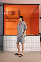 GMG Firenze-Kapüşonlu Kanguru Cepli Baskı Detaylı Erkek Sweatshirt-SWEATSHIRT-3-Milagron.com