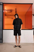 GMG Firenze-Kapüşonlu Kanguru Cepli Baskı Detaylı Erkek Sweatshirt-SWEATSHIRT-9-Milagron.com