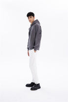 GMG Firenze-Kapüşonlu Sırtı Zero Baskılı Diagonel Sweatshirt-SWEATSHIRT-2-Milagron.com