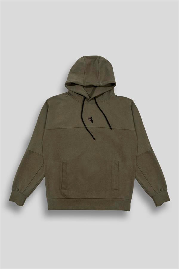 GMG Firenze-Kapüşonlu Sırtı Zero Baskılı Diagonel Sweatshirt-SWEATSHIRT-5-Milagron.com