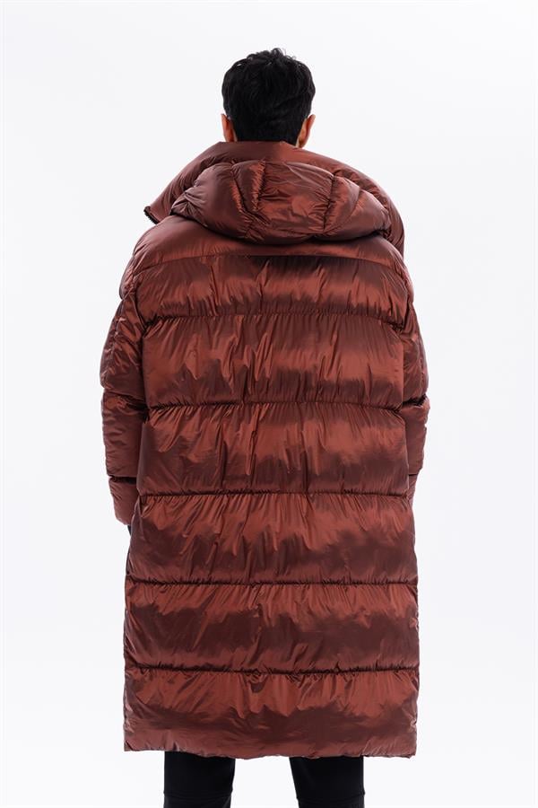 GMG Firenze-Kapüşonlu Uzun Casual Erkek Kaban-MONT-5-Milagron.com