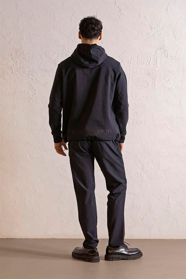 GMG Firenze-Kapüşonlu çıtçıt Ve Fermuar Detaylı Kanguru Cepli Erkek Sweatshirt-SWEATSHIRT-8-Milagron.com