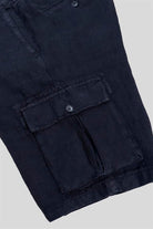 GMG Firenze-Kargo Model %100 Keten Erkek şort-Şort-13-Milagron.com