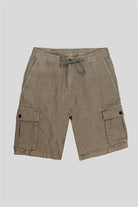 GMG Firenze-Kargo Model %100 Keten Erkek şort-Şort-7-Milagron.com