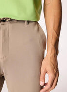 Normal Bel Kordonlu Chino Erkek Pantolon
