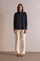GMG Firenze-Oversize Çıtçıtlı Denim Kadın Gömlek-DENİM GÖMLEK-2-Milagron.com