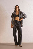 GMG Firenze-Oversize Desenli Kadın Hırka-HIRKA-3-Milagron.com