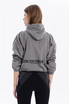 GMG Firenze-Oversize Kapüşon Yaka Beli Büzgülü Baskılı Kadın Mont-MONT-4-Milagron.com