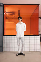 GMG Firenze-Oversize çizgili Modal Erkek Gömlek-GÖMLEK-2-Milagron.com