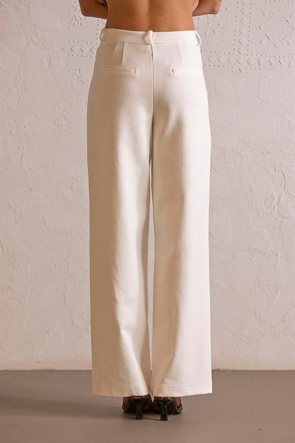 GMG Firenze-Pileli Geniş Paça Kadın Pantolon-PANTOLON-4-Milagron.com