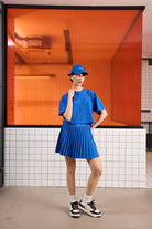 GMG Firenze-Pileli Kadın Şort Etek-Etek-1-Milagron.com