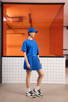 GMG Firenze-Pileli Kadın Şort Etek-Etek-4-Milagron.com