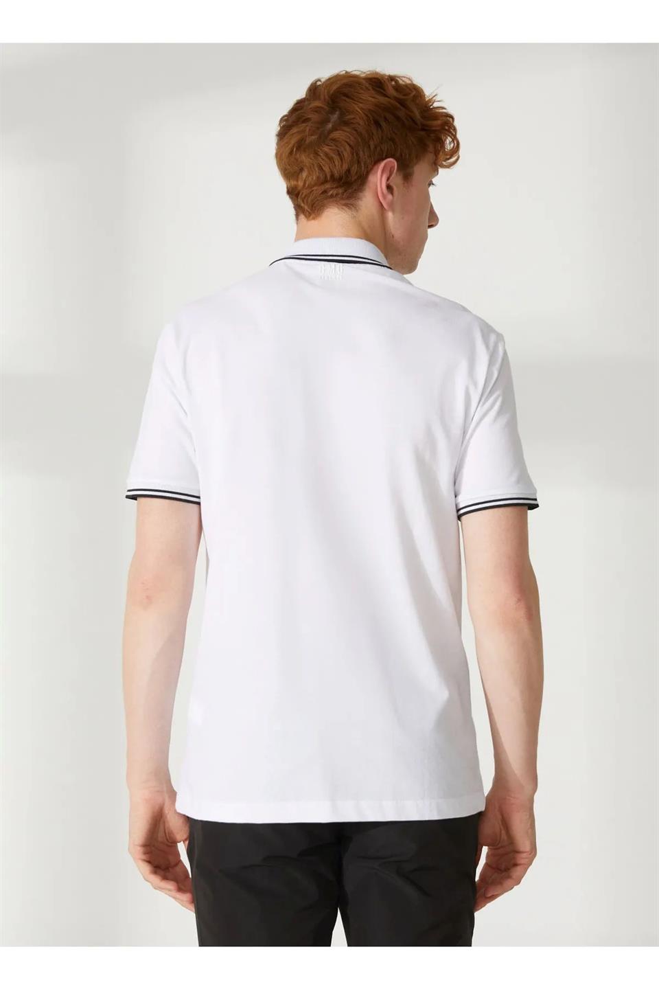 Polo Yaka %100 Pamuk Slim Fit Erkek T-Shirt - 3