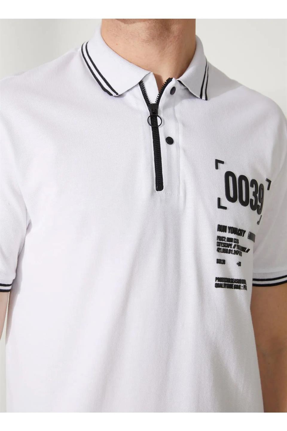 Polo Yaka %100 Pamuk Slim Fit Erkek T-Shirt - 4