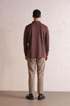 GMG Firenze-Polo Yaka Dikiş Detaylı Erkek Sweatshirt-SWEATSHIRT-3-Milagron.com