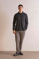 GMG Firenze-Polo Yaka Dikiş Detaylı Erkek Sweatshirt-SWEATSHIRT-6-Milagron.com