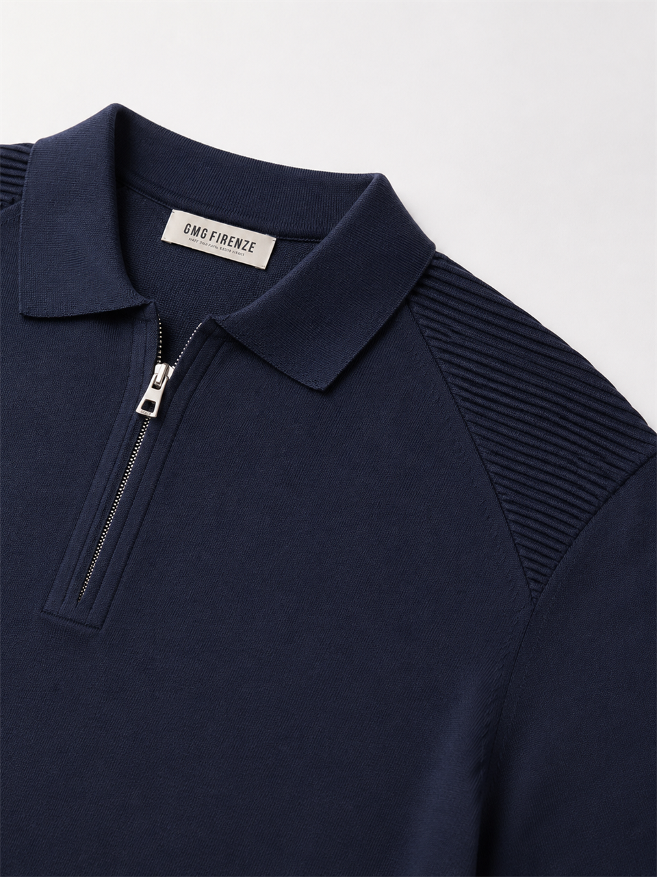 Polo Yaka Fermuarlı Basic Erkek Kazak