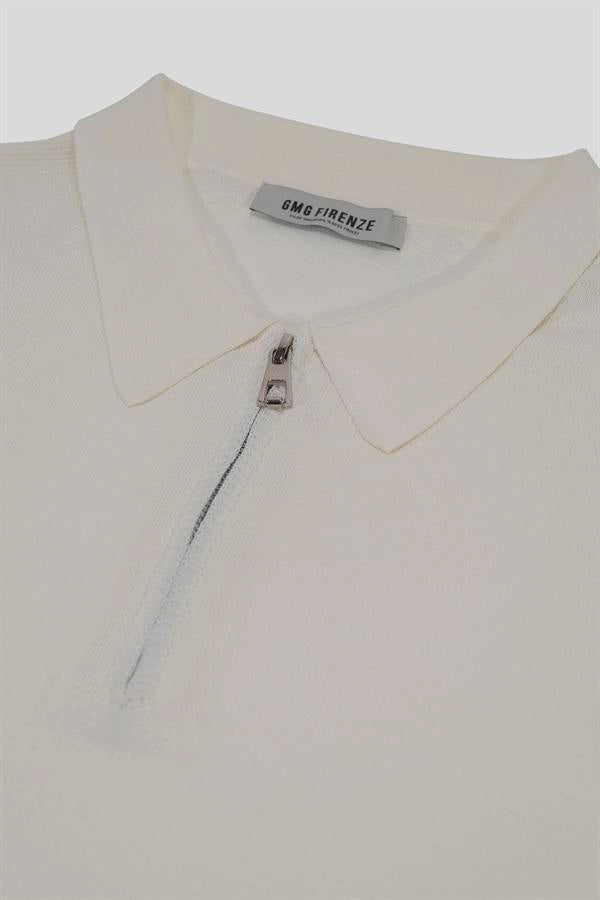 GMG Firenze-Polo Yaka Fermuarlı Slim Fit Triko Erkek Kazak-KAZAK-5-Milagron.com