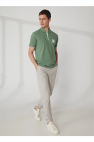 Polo Yaka Patı Su Geçirmez Fermuarlı Erkek T-Shirt