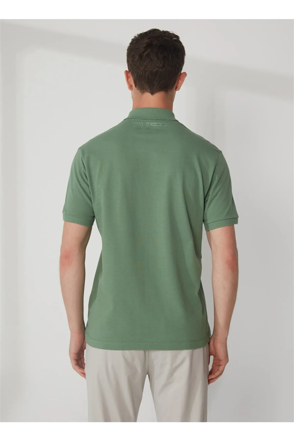 Polo Yaka Patı Su Geçirmez Fermuarlı Erkek T-Shirt