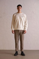 GMG Firenze-Bisiklet Yaka Sırtı Ve Göğsü Baskılı Erkek Sweatshirt-Sweatshirts & Hoodies-1-Milagron.com