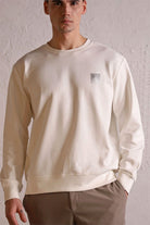 GMG Firenze-Bisiklet Yaka Sırtı Ve Göğsü Baskılı Erkek Sweatshirt-Sweatshirts & Hoodies-4-Milagron.com
