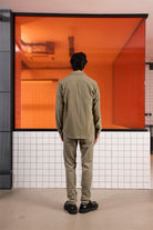 GMG Firenze-Regular Fit Moleskin Kumaş Erkek Dış Gömlek-SWEAT MONT-4-Milagron.com
