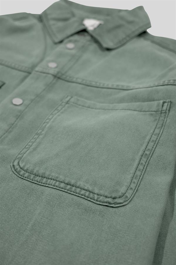 GMG Firenze-Regular Fit önü çıtçıt Kapamalı Lyocell Kadın Gömlek-GÖMLEK-7-Milagron.com