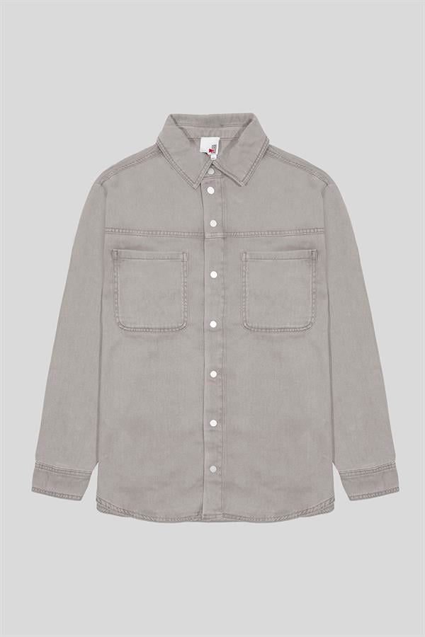 GMG Firenze-Regular Fit önü çıtçıt Kapamalı Lyocell Kadın Gömlek-GÖMLEK-9-Milagron.com