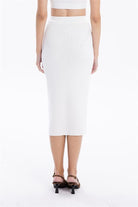 GMG Firenze-Slim Fit Basic Midi Boy Kadın Triko Etek-ETEK-11-Milagron.com