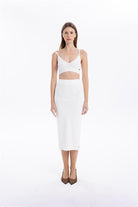 GMG Firenze-Slim Fit Basic Midi Boy Kadın Triko Etek-ETEK-12-Milagron.com