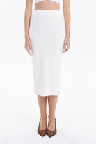GMG Firenze-Slim Fit Basic Midi Boy Kadın Triko Etek-ETEK-7-Milagron.com