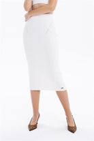 GMG Firenze-Slim Fit Basic Midi Boy Kadın Triko Etek-ETEK-8-Milagron.com