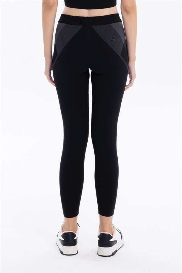 GMG Firenze-Slim Fit Desenli Kadın Uzun Tayt-TAYT-6-Milagron.com