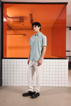 GMG Firenze-Triko Yakalı Merserize Erkek Gömlek-Gömlek-9-Milagron.com