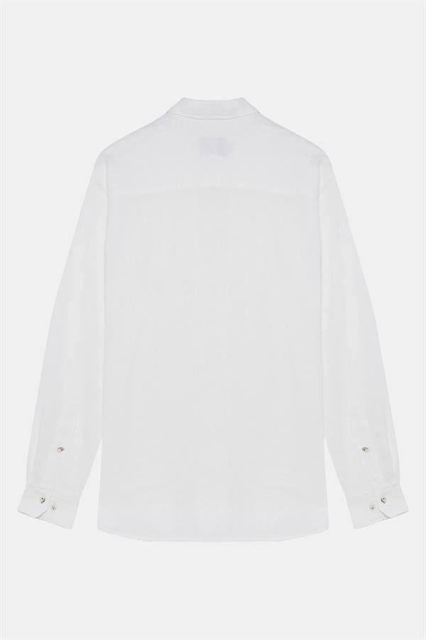 GMG Firenze-Yakası Britli Oversize Erkek Gömlek-Summer'25-6-Milagron.com