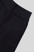 GMG Firenze-Yüksek Bel İspanyol Paçası Fermuarlı örme Kadın Tayt Pantolon-Activewear-6-Milagron.com
