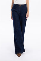 GMG Firenze-Yüksek Bel Wide Leg Bol Paça Denim Kadın Jean Pantolon-//Özel Fi̇yatlar-4-Milagron.com