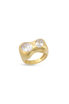 Gal İstanbul-Two Stone Ring Gold-Yüzük-1-Milagron.com