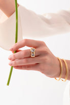 Gal İstanbul-Two Stone Ring Gold-Yüzük-2-Milagron.com