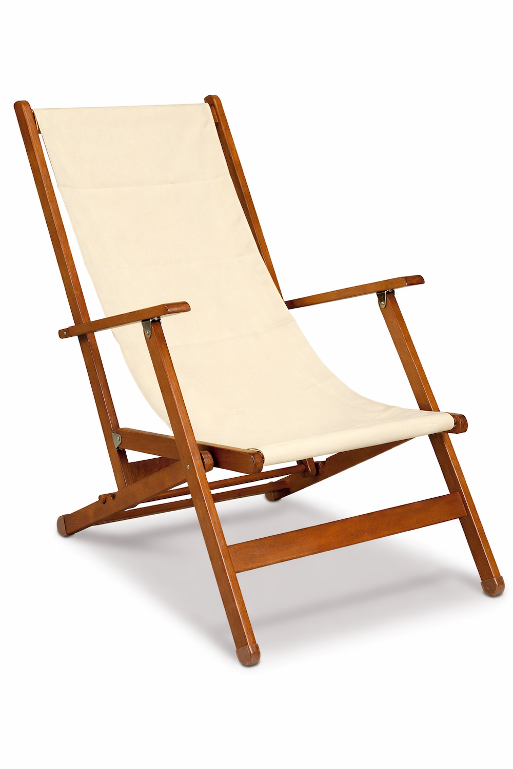 Lorica Ahşap Kollu Şezlong Sandalye Ekru - 0