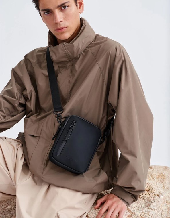 Gaston Luga Dash Vertı Crossbody Çanta - Black
