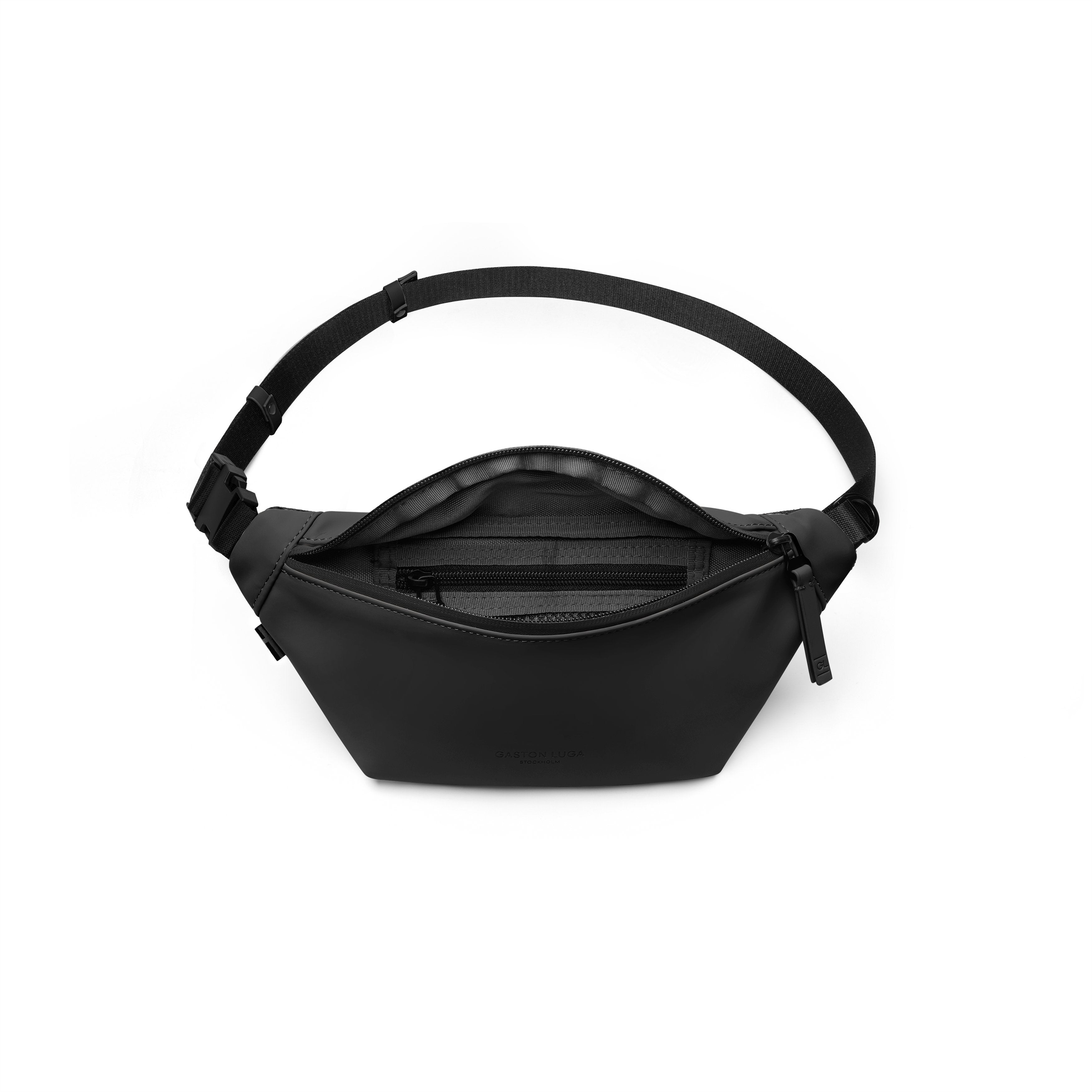 Gaston Luga-Gaston Luga Däsh Bumbag Bel çantası Black-Bel Çantası-3-Milagron.com