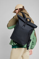 Gaston Luga-Gaston Luga Rullen Laptop Bölmeli Sırt çantası 13'' Siyah-Sırt Çantası-3-Milagron.com