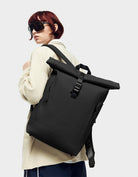 Gaston Luga-Gaston Luga Rullen Laptop Bölmeli Sırt çantası 13'' Siyah-Sırt Çantası-7-Milagron.com