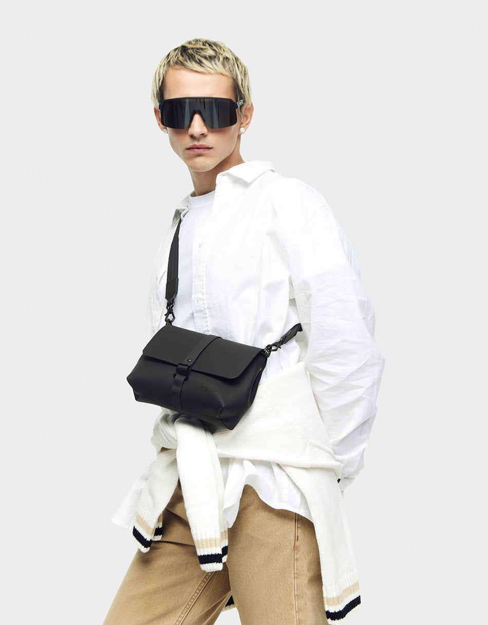 Gaston Luga-Gaston Luga Spläsh Crossbody Bag Black-El Çantası-6-Milagron.com